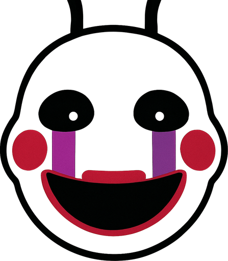 puppet FNAF head.
In-Game asset.  2d.  High contrast.  No shadows