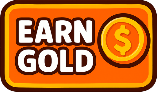 button when clicked earn gold.
In-Game asset.  2d.  High contrast.  No shadows