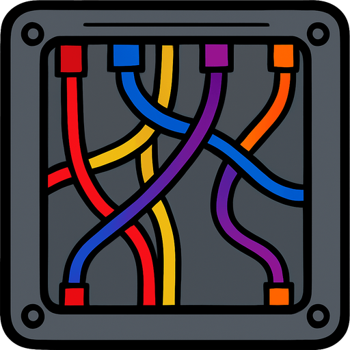 cablePanel among us.
In-Game asset.  2d.  High contrast.  No shadows