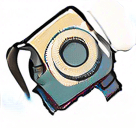 Rotate arms slightly like they are moving