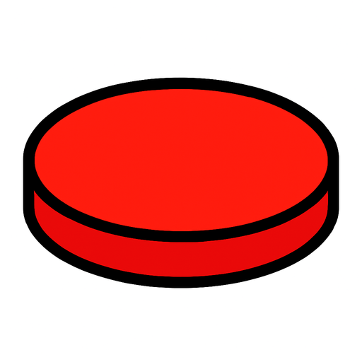 button red 2d.
In-Game asset.  2d.  High contrast.  No shadows