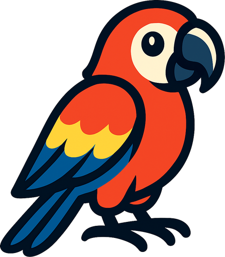 parrot.
In-Game asset.  2d.  High contrast.  No shadows