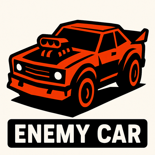 ENEMY CAR.
In-Game asset.  2d.  High contrast.  No shadows