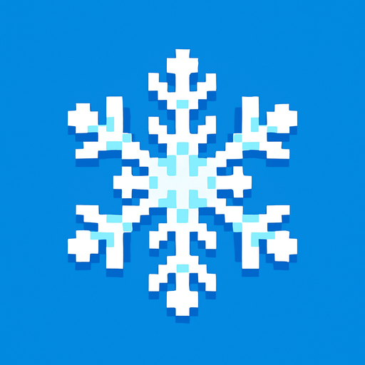 pixel bir kar yap.
In-Game asset.  2d.  High contrast.  No shadows