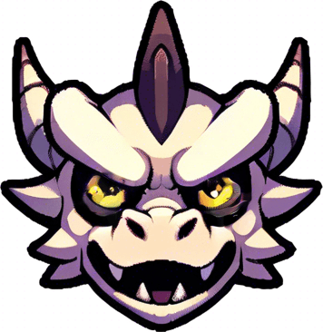 big yellow circles for pupils for the dragons eyes