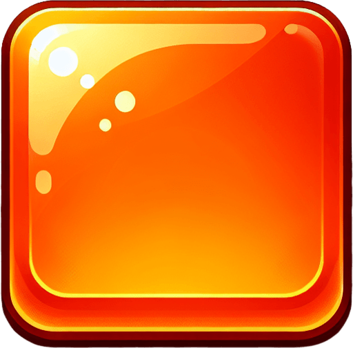 arka planı olmayan şefaf ruruncu bi kare.
Single Game Texture. In-Game asset. 2d. Blank background. High contrast. No shadows.