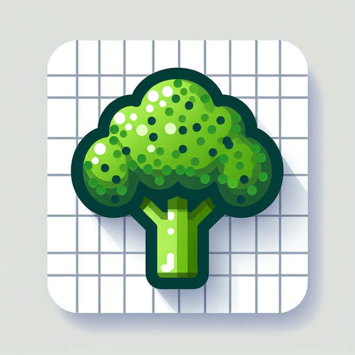 brocoli.
Single Game Texture. In-Game asset. 2d. Blank background. High contrast. No shadows.