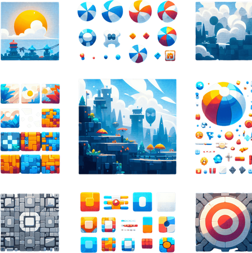 Research new AI tech.
Single Game Texture.  2d.  Blank background.  High contrast.  No shadows