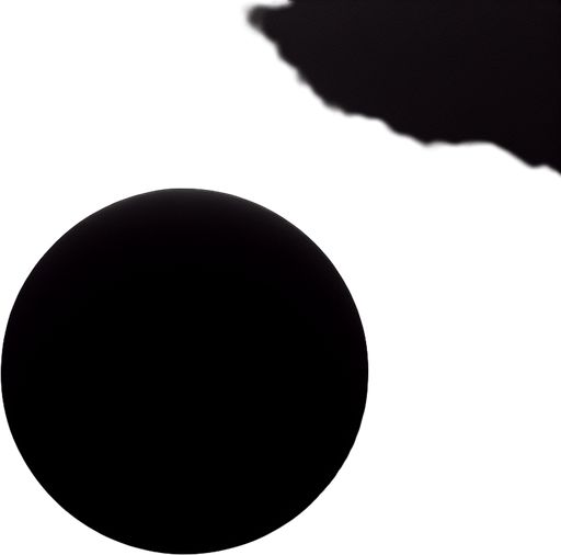 black circle with ultra-thin white border.
black background