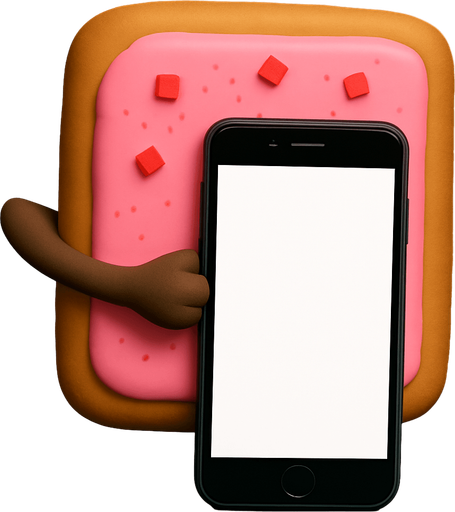 a smartphone in portrait mode