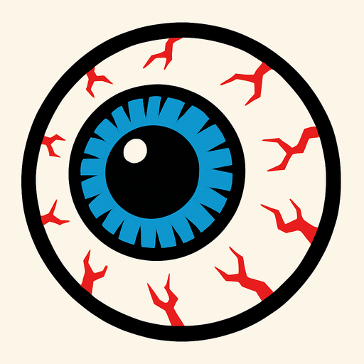 Eyeball.
In-Game asset.  2d.  High contrast.  No shadows