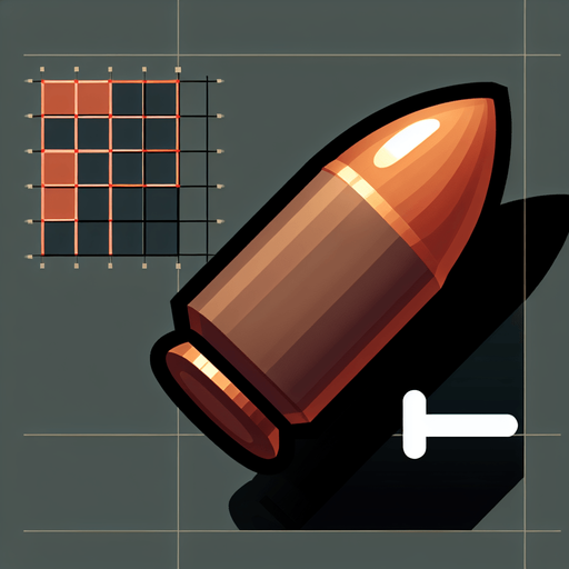 bullet 2d.
Single Game Texture. In-Game asset. 2d. Blank background. High contrast. No shadows.