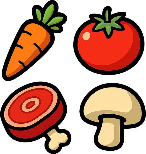 add one tomato.
In-Game asset.  2d.  High contrast.  No shadows