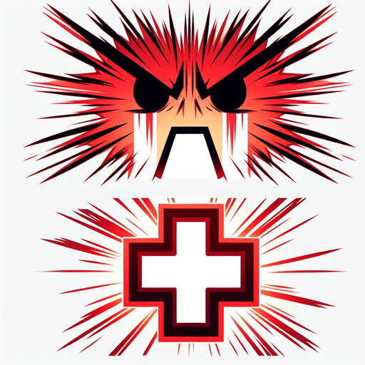 anime angry lines, red cross
Single Game Texture. In-Game asset. 2d. Blank background. High contrast. No shadows.