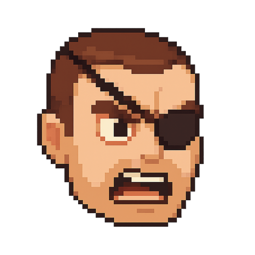 pixelart human head. No background. Transparent background. Blank background. No shadows. 2d. In-Game asset. flat