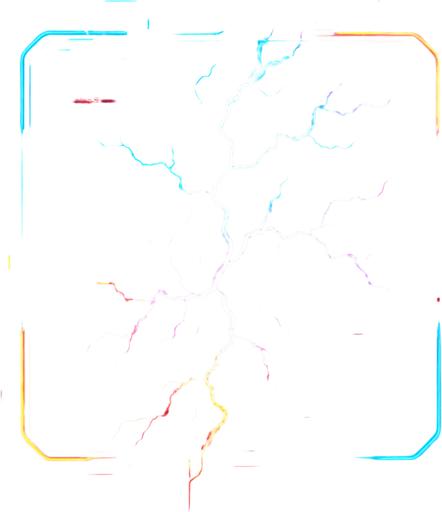 Ability icon 'Lighting storm' . cyberpunk. abstract. Futuer. different colors. HD colors
