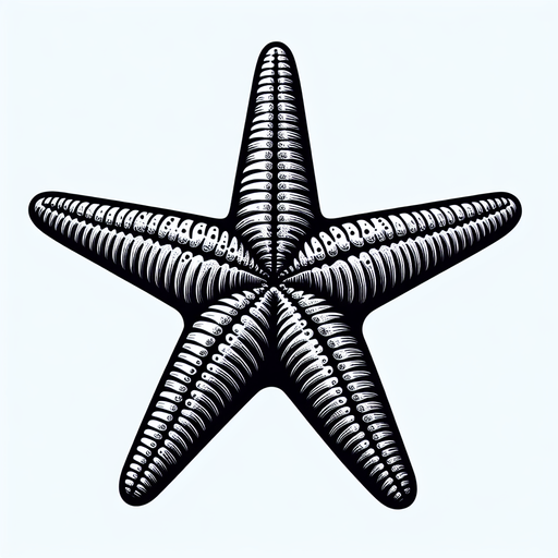 a starfish.
Single Game Texture. In-Game asset. 2d. Blank background. High contrast. No shadows.