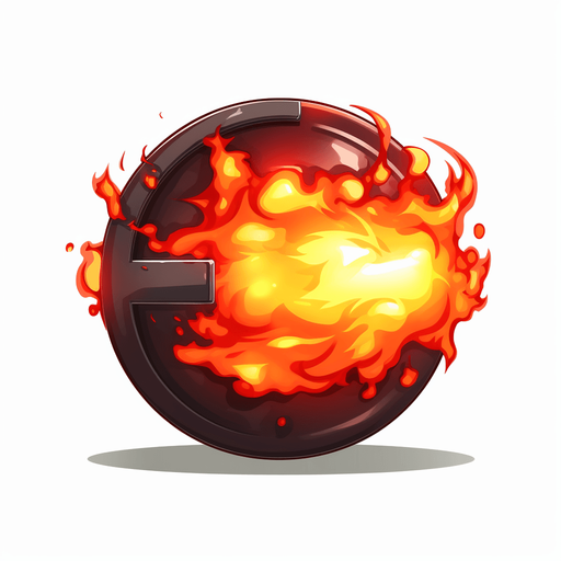 round bomb. fuse on fire
Single Game Texture. In-Game asset. 2d. Pixelart. White background. Blank background. Low detail. High contrast.
