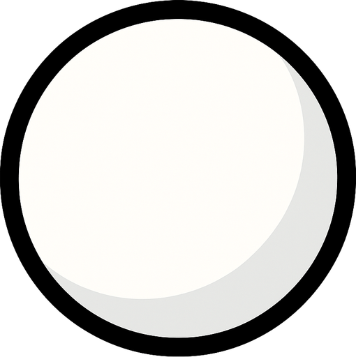 small white ball.
In-Game asset.  2d.  High contrast.  No shadows
