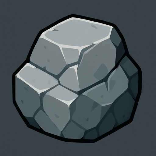 stone.
In-Game asset.  2d.  High contrast.  No shadows
