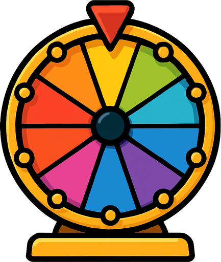 Fun çark.
In-Game asset.  2d.  High contrast.  No shadows