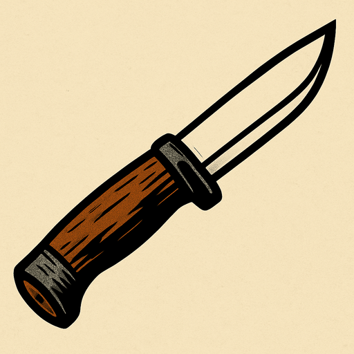 Mora knife classic.
In-Game asset.  2d.  High contrast.  No shadows