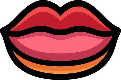 Closed mouth.
In-Game asset.  2d.  High contrast.  No shadows