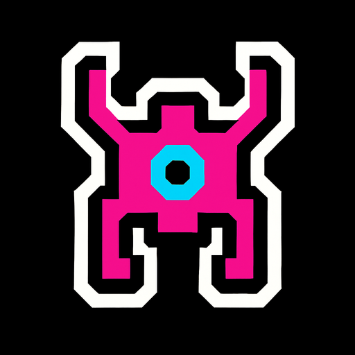 Make a Spacelnvaders InfinityGene EVO enemy character.
In-Game asset.  2d.  High contrast.  No shadows