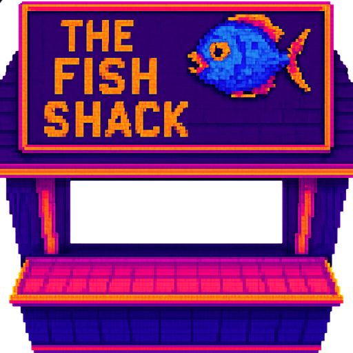 Change the sign to say “The Fish Shack” and make the window larger.