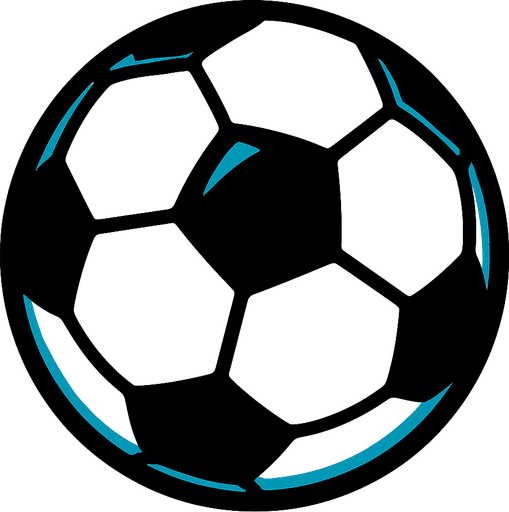 soccer ball.
In-Game asset.  2d.  High contrast.  No shadows