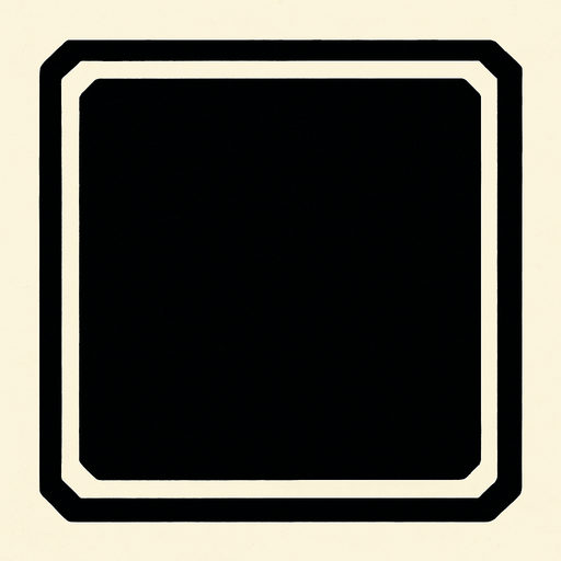 black block.
In-Game asset.  2d.  High contrast.  No shadows