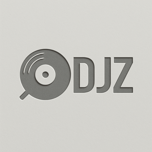 simple grey colored DJZ logo