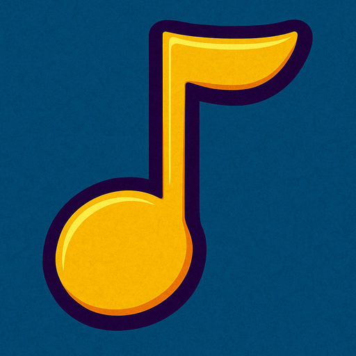 music note low c.
In-Game asset.  2d.  High contrast.  No shadows