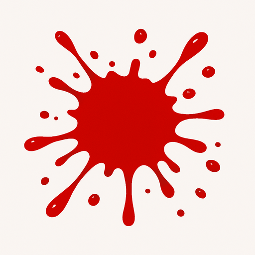 blood.
In-Game asset.  2d.  High contrast.  No shadows