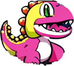 The bubble booble arcade game dragon