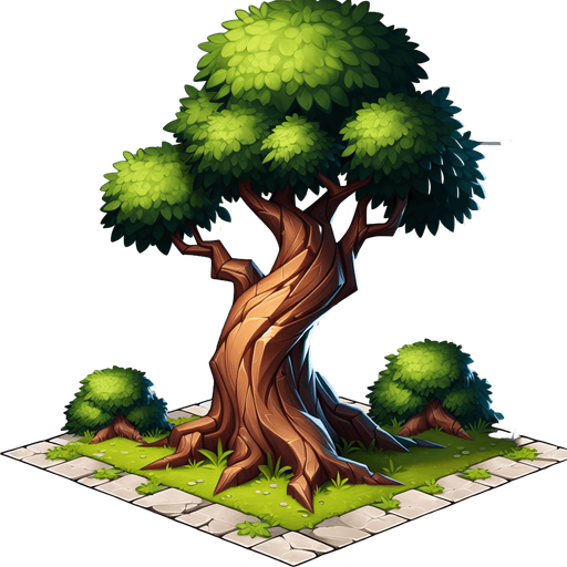 Ağaç gövdesi uzun köşesiz yüksek kaliteli. Single Game Texture. In-Game asset. 2d. Blank background. High contrast. No shadows. High Quality.