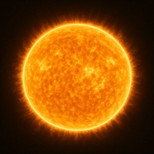 realistic sun.
In-Game asset.  2d.  High contrast.  No shadows