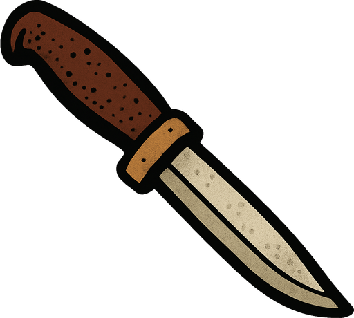 Mora knife classic.
In-Game asset.  2d.  High contrast.  No shadows