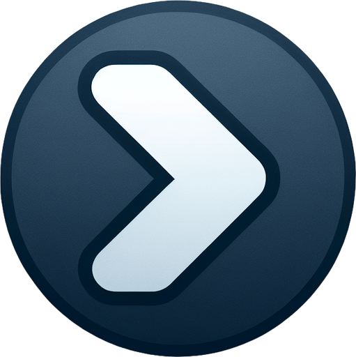 Simple light grey single Left Chevron on a dark grey-blue round button.
Professional UI. High definition