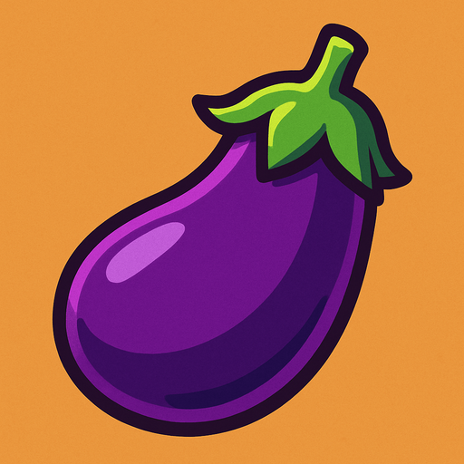 Obergine.
In-Game asset.  2d.  High contrast.  No shadows