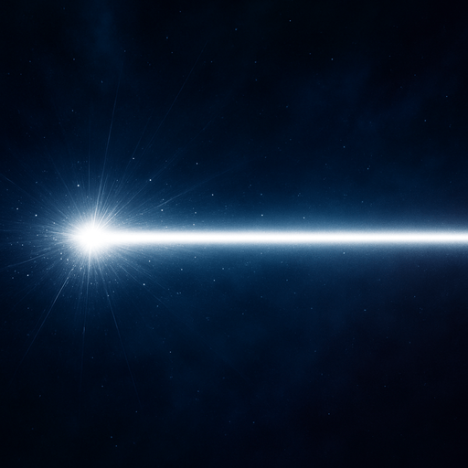 white lazer beam