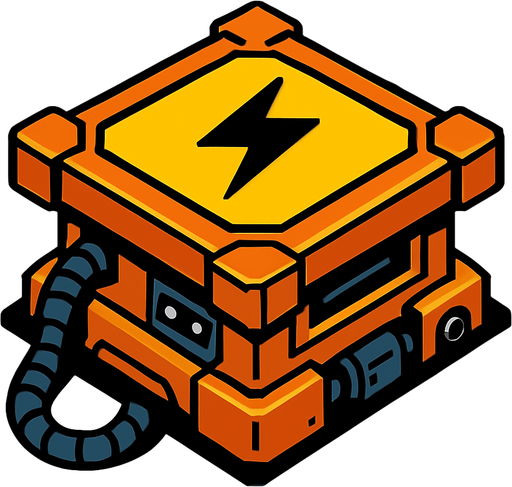 güç platformu.
In-Game asset.  2d.  High contrast.  No shadows