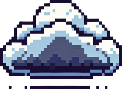 Bulut piksel sanatı.
Single Game Texture.  In-Game asset.  2d.  Blank background.  High contrast.  No shadows