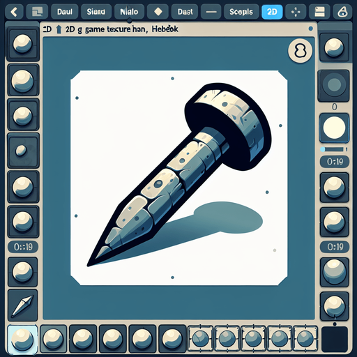 Hřebík.
Single Game Texture. In-Game asset. 2d. Blank background. High contrast. No shadows.