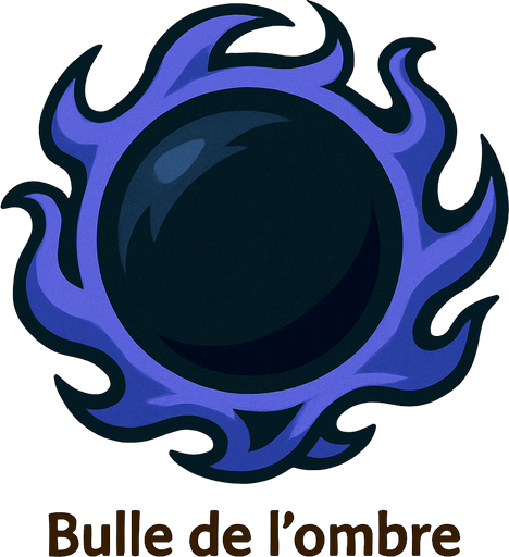 Bulle de l'ombre.
In-Game asset.  2d.  High contrast.  No shadows
