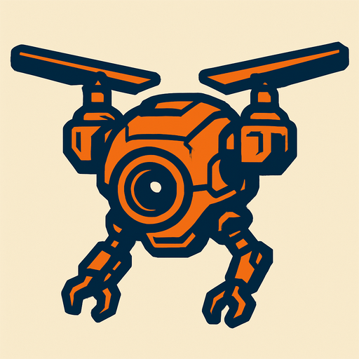 Surveillance drone.
In-Game asset.  2d.  High contrast.  No shadows