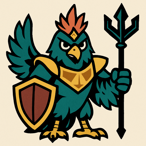 2d bird guardian.
In-Game asset.  2d.  High contrast.  No shadows