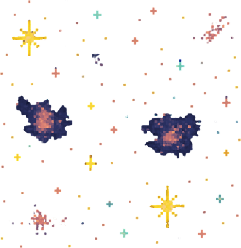 8 bit space background