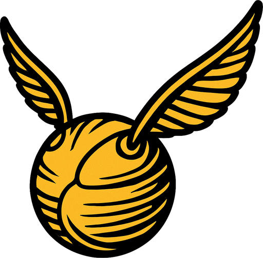 golden snitch.
In-Game asset.  2d.  High contrast.  No shadows