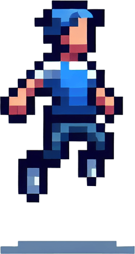 Jumper.
Single Game Texture. In-Game asset. 2d. Blank background. High contrast. No shadows.